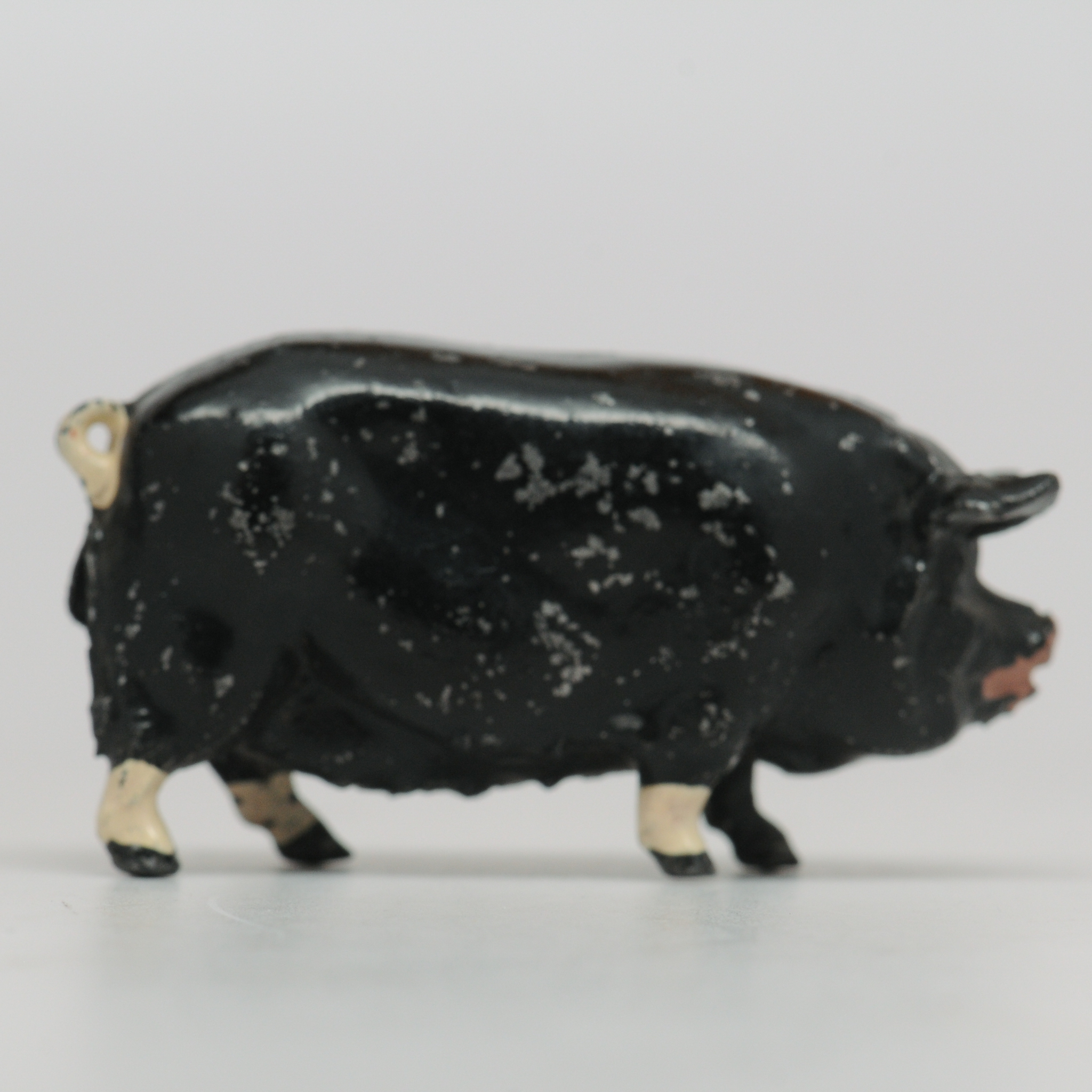 Black Pig Vintage Lead Farm Animal made 