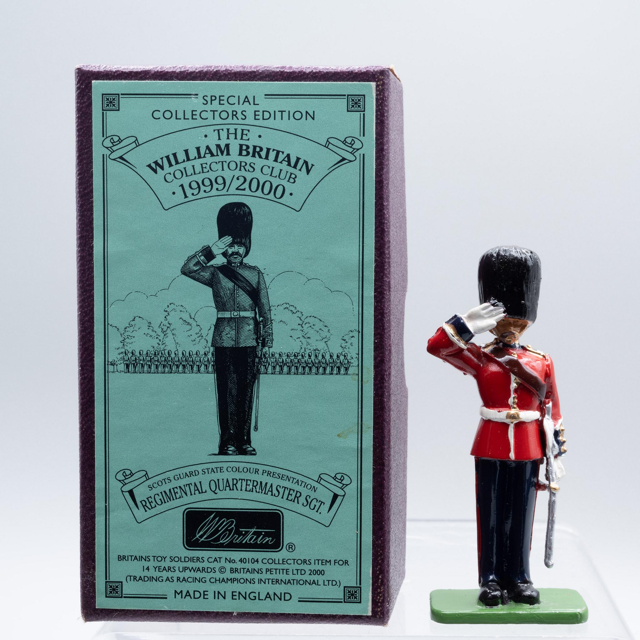 Britains+Scots+Guards+Regimental+Quartermaster+Sgt+40104+Collectors%27+Club+Edition picture 1