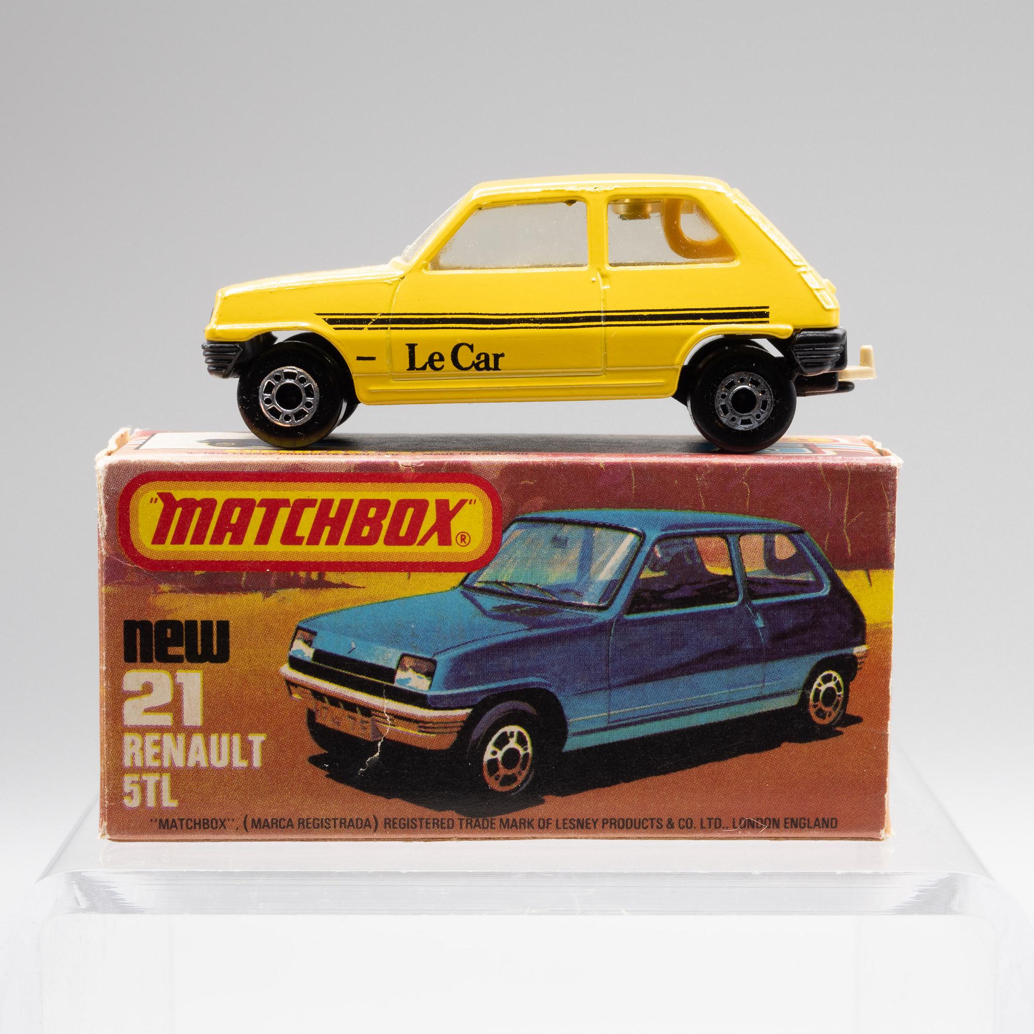 Matchbox+Superfast+21+Renault+5TL+in+Box+Yellow+Le+Car picture 1