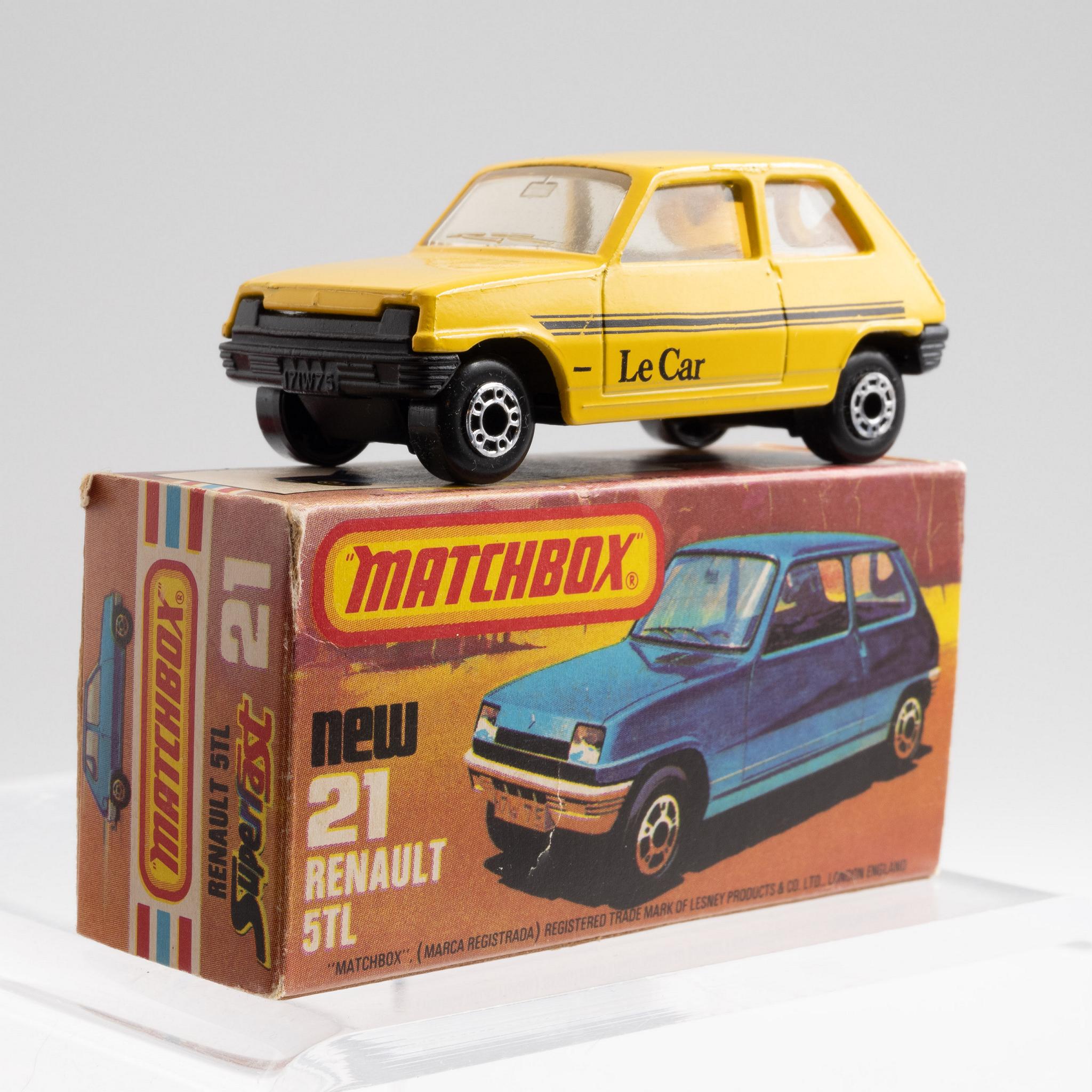 Matchbox+Superfast+21+Renault+5TL+in+Box+Yellow+Le+Car picture 2