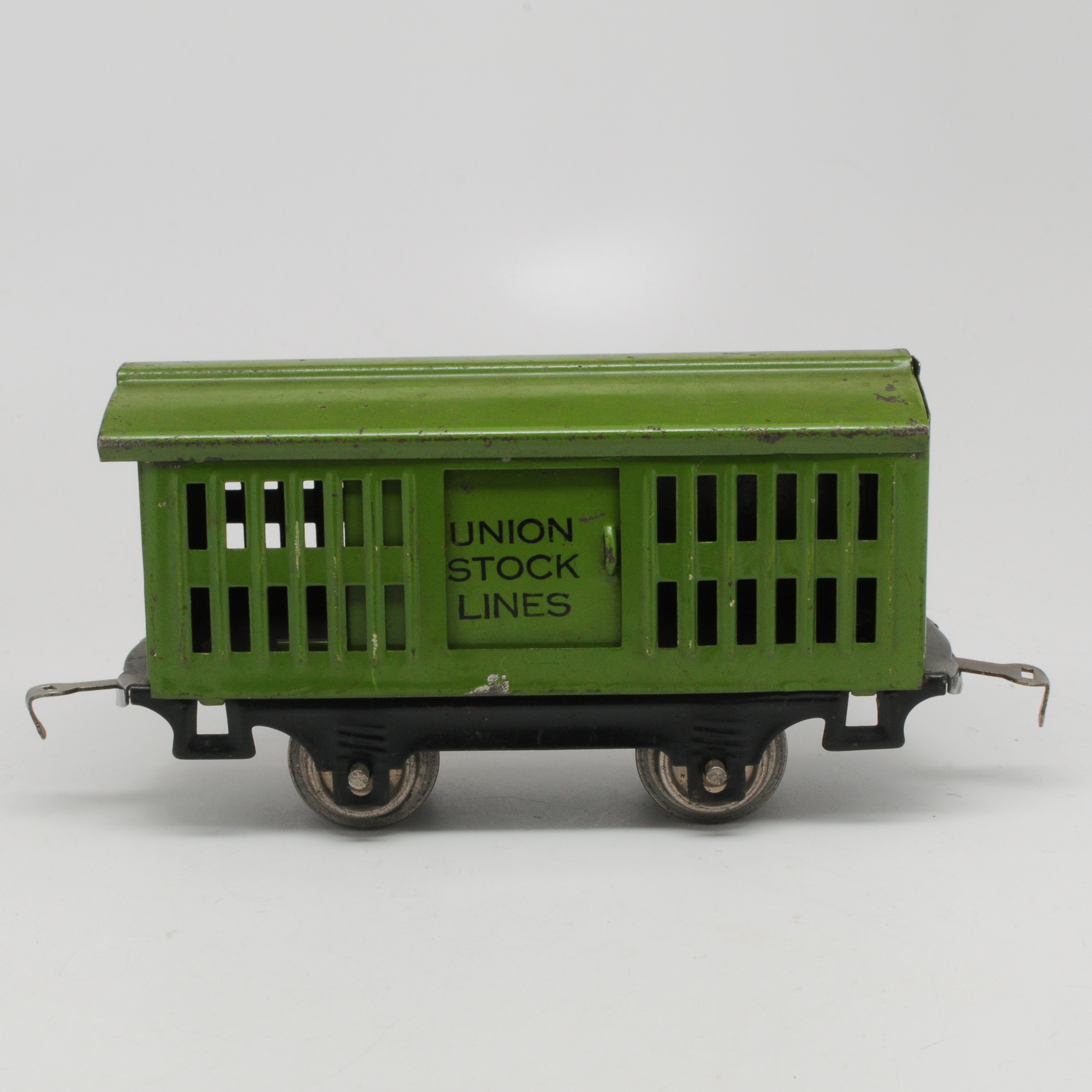 Pre-war+Lionel+802+Union+Stock+Lines+Stock+Car%2C+Dark+Green+Pre-War picture 1