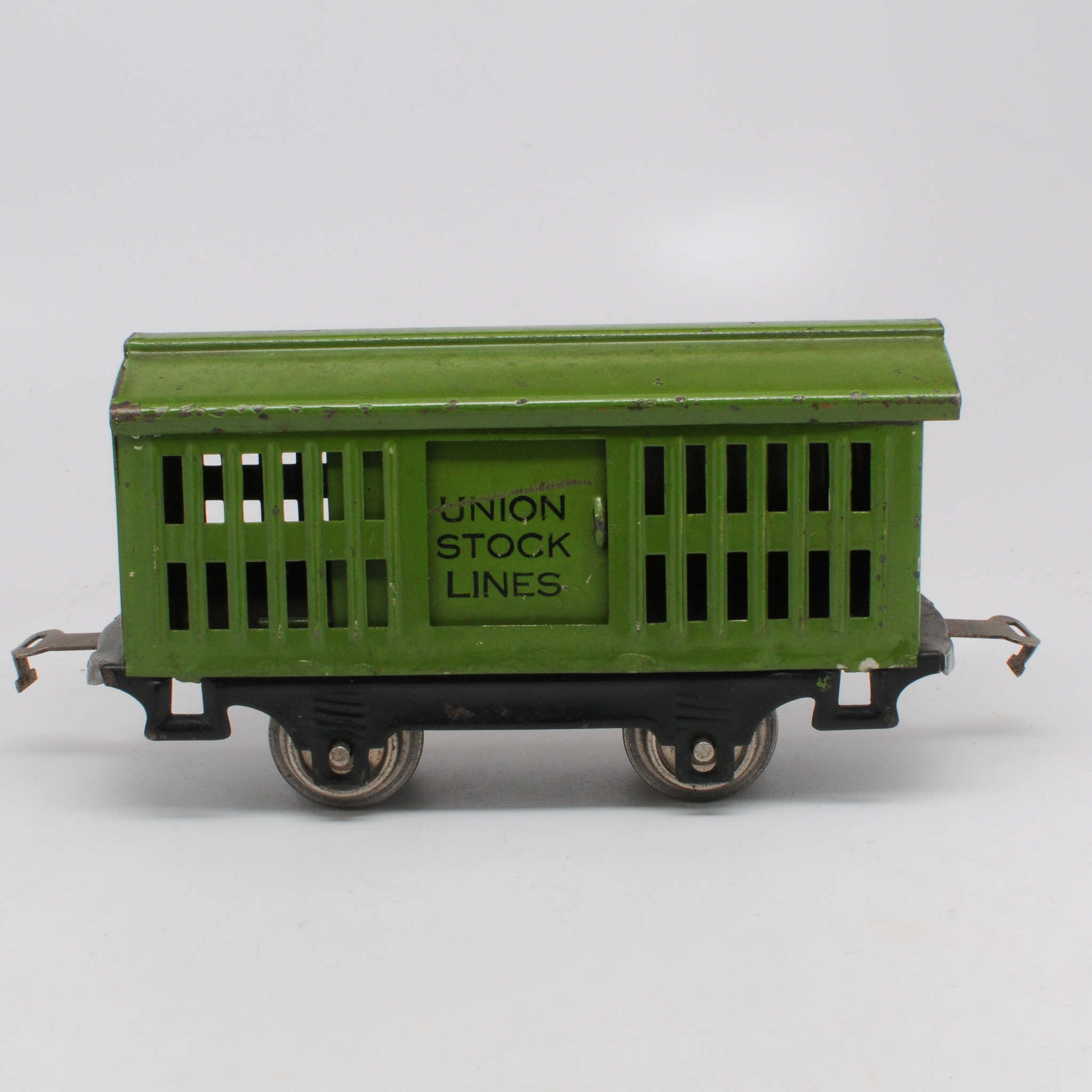 Pre-war+Lionel+802+Union+Stock+Lines+Stock+Car%2C+Dark+Green+Pre-War picture 2