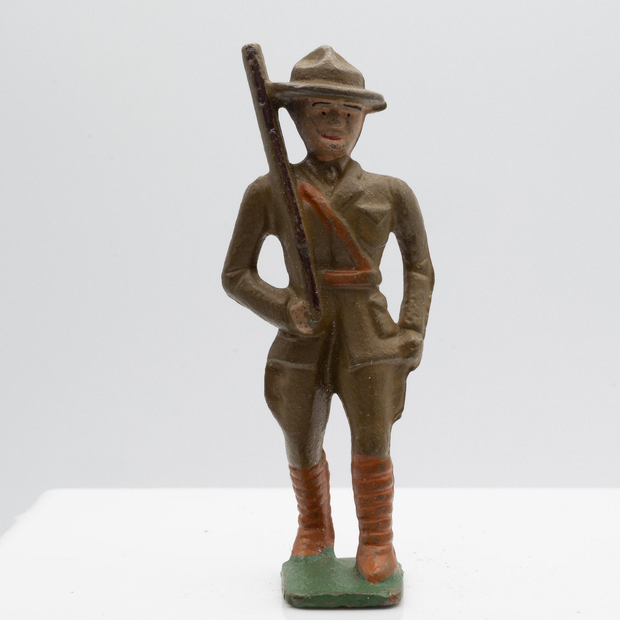 Grey+Iron+Soldier+Parade+Figure+with+Hat picture 1