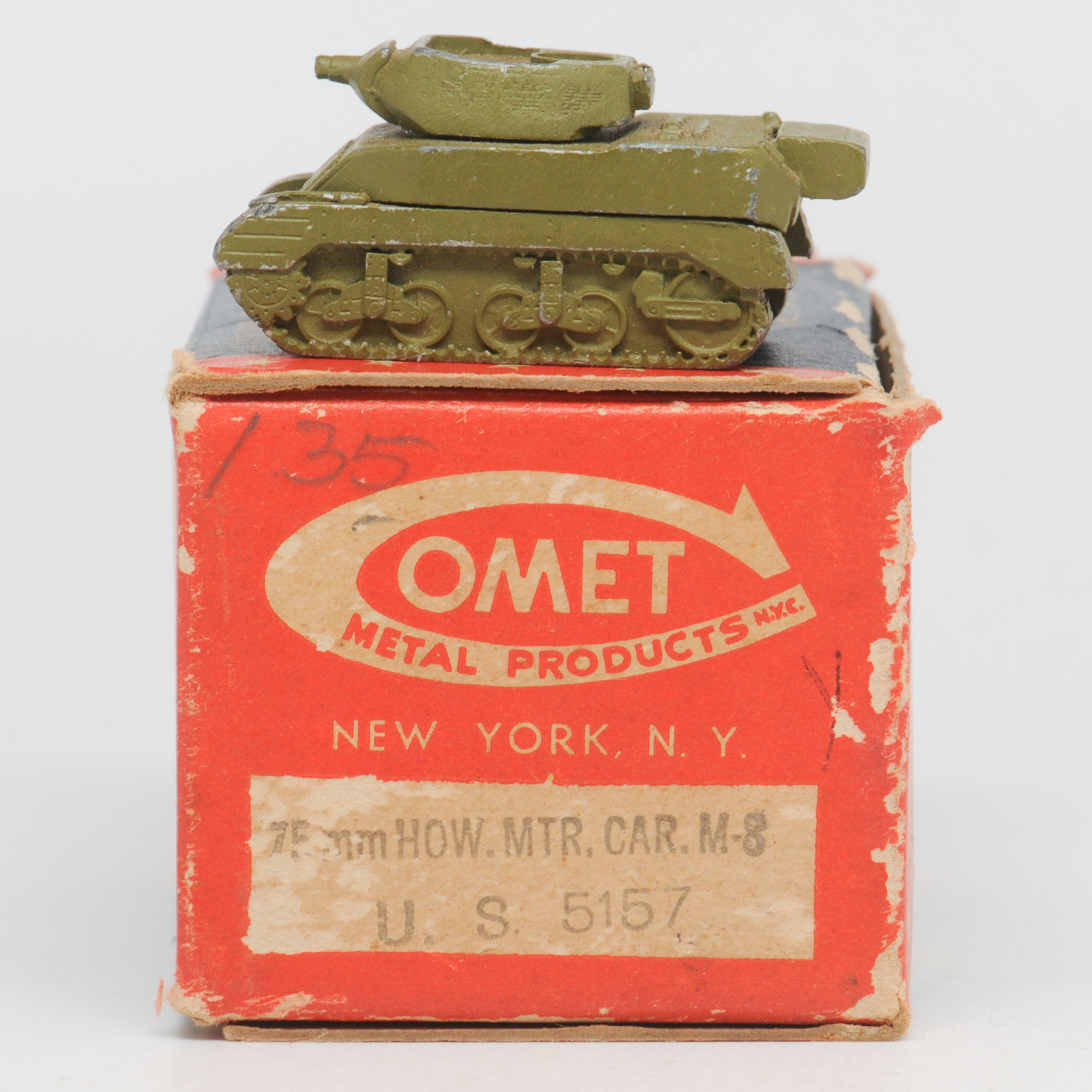 Authenticast++Comet+5157+US+General+Scott+75mm+Howitzer+Motor+Carriage+M8 picture 1