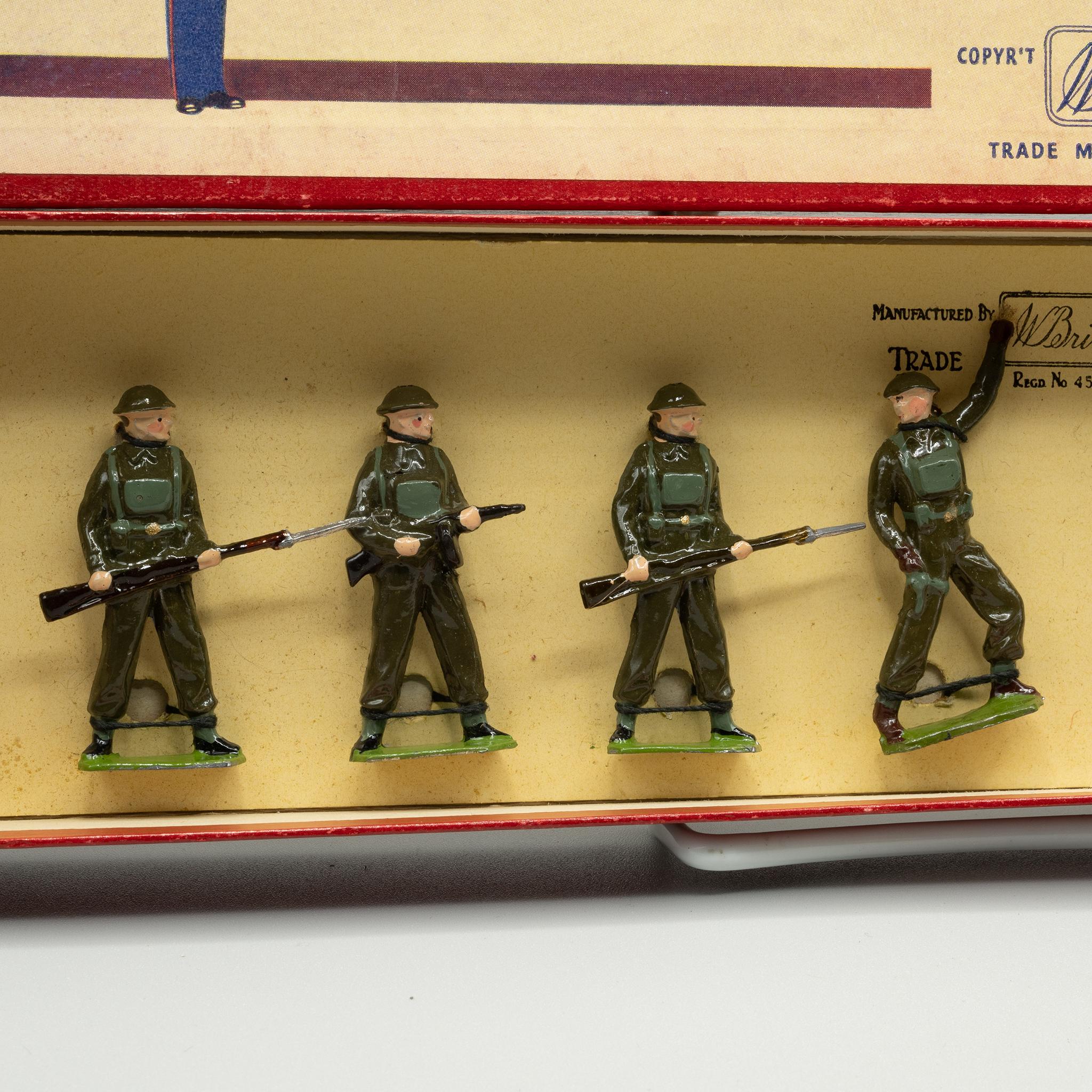 Britains+Boxed+Set+1898+British+Infantry+with+Tommy-Guns+MIB+Lead+Soldiers picture 2