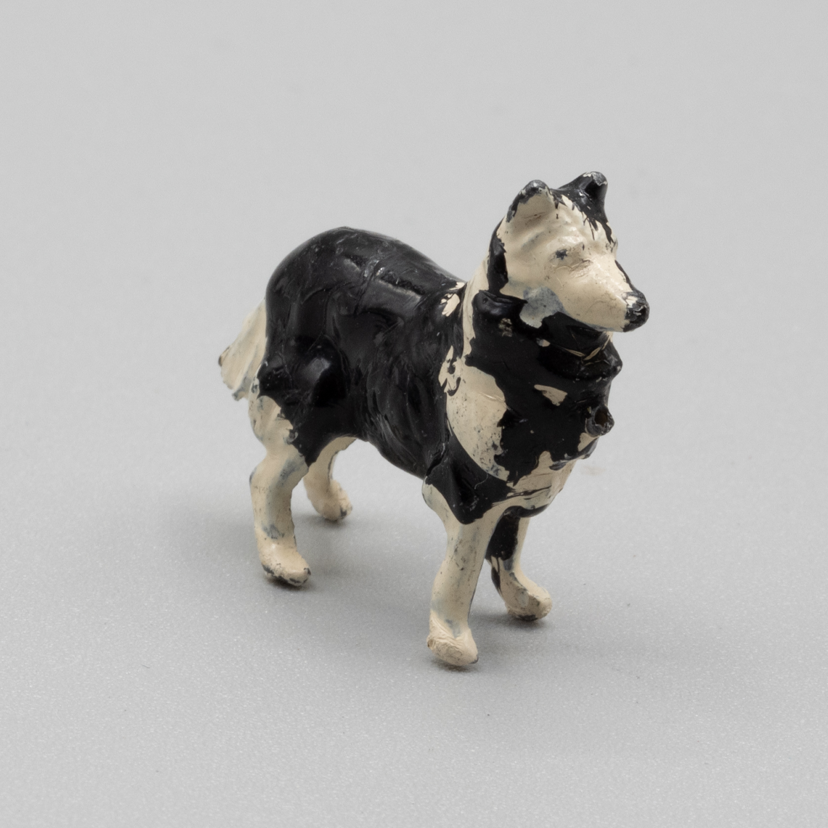 Britains+Collie+Sheep+Dog+Black+and+White+Vintage+Lead+Farm+Toys picture 3