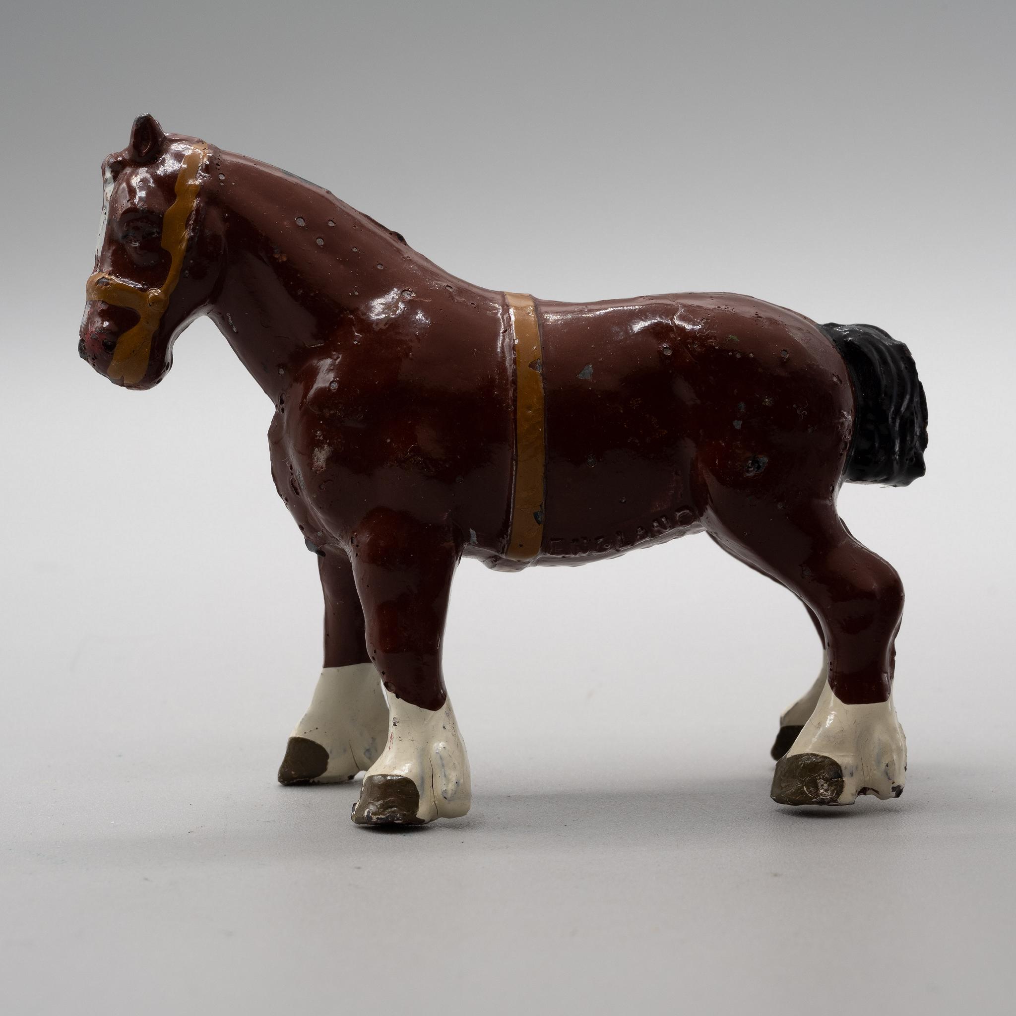 Johillco+John+Hill+Co+Shire+Horse+Vintage+Lead+Farm+Toy picture 1