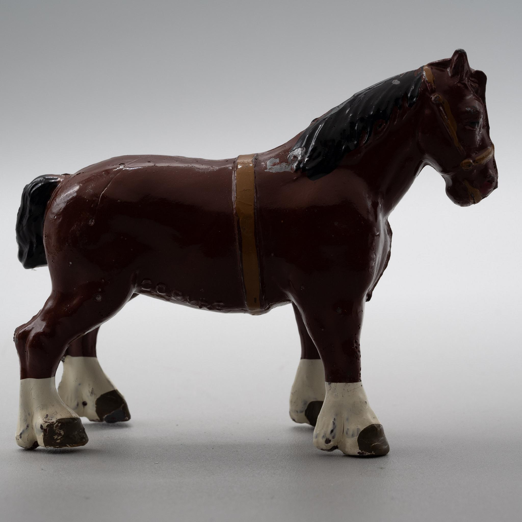 Johillco+John+Hill+Co+Shire+Horse+Vintage+Lead+Farm+Toy picture 2