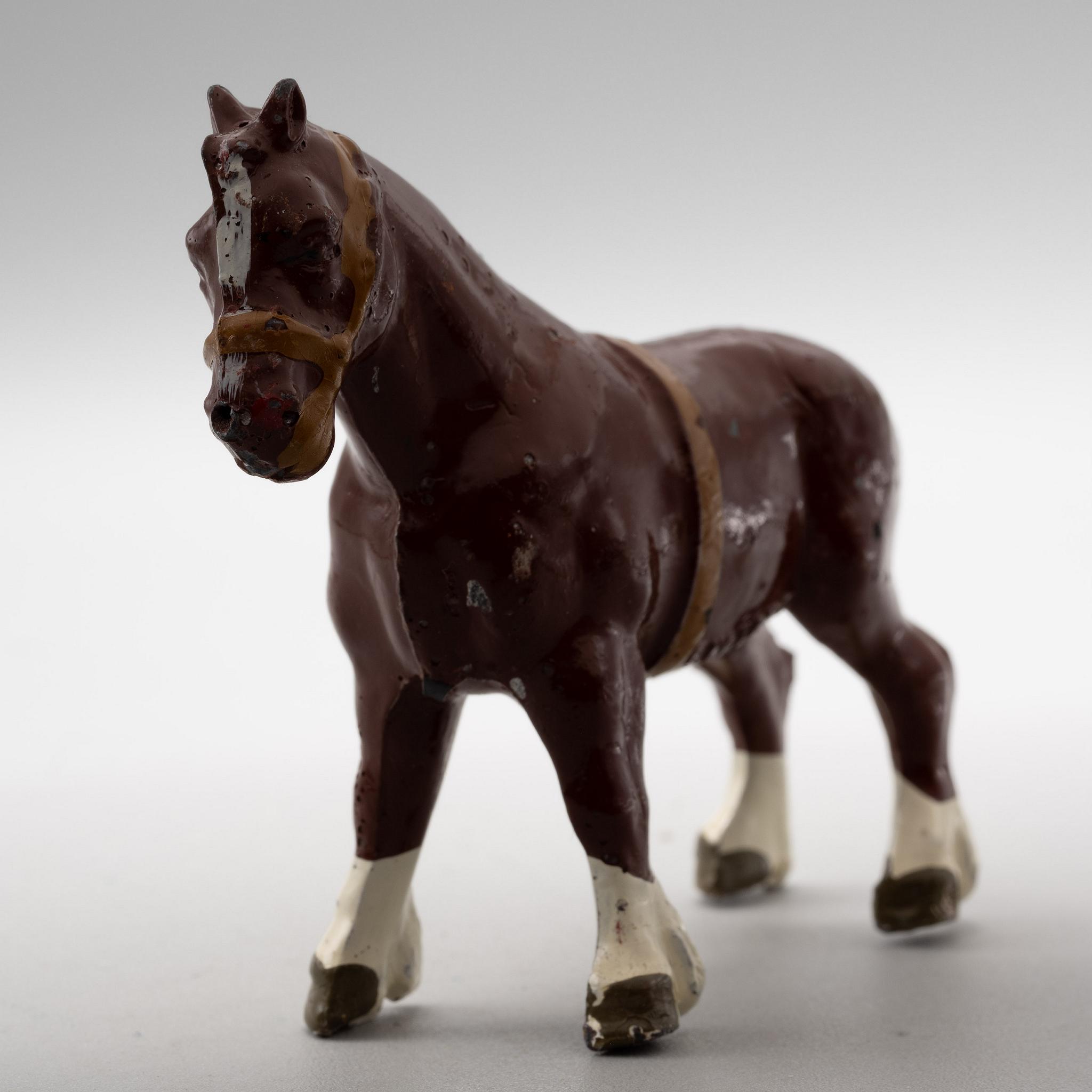 Johillco+John+Hill+Co+Shire+Horse+Vintage+Lead+Farm+Toy picture 3