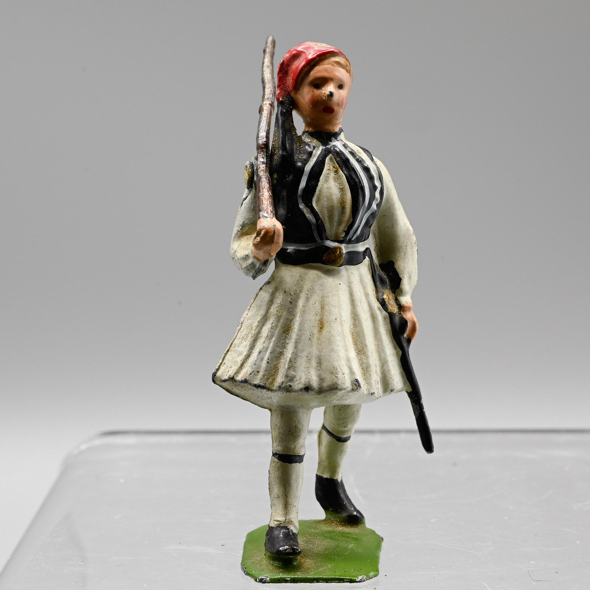 Britains+Greek+Evzone+Vintage+Lead+Toy+Soldier picture 1