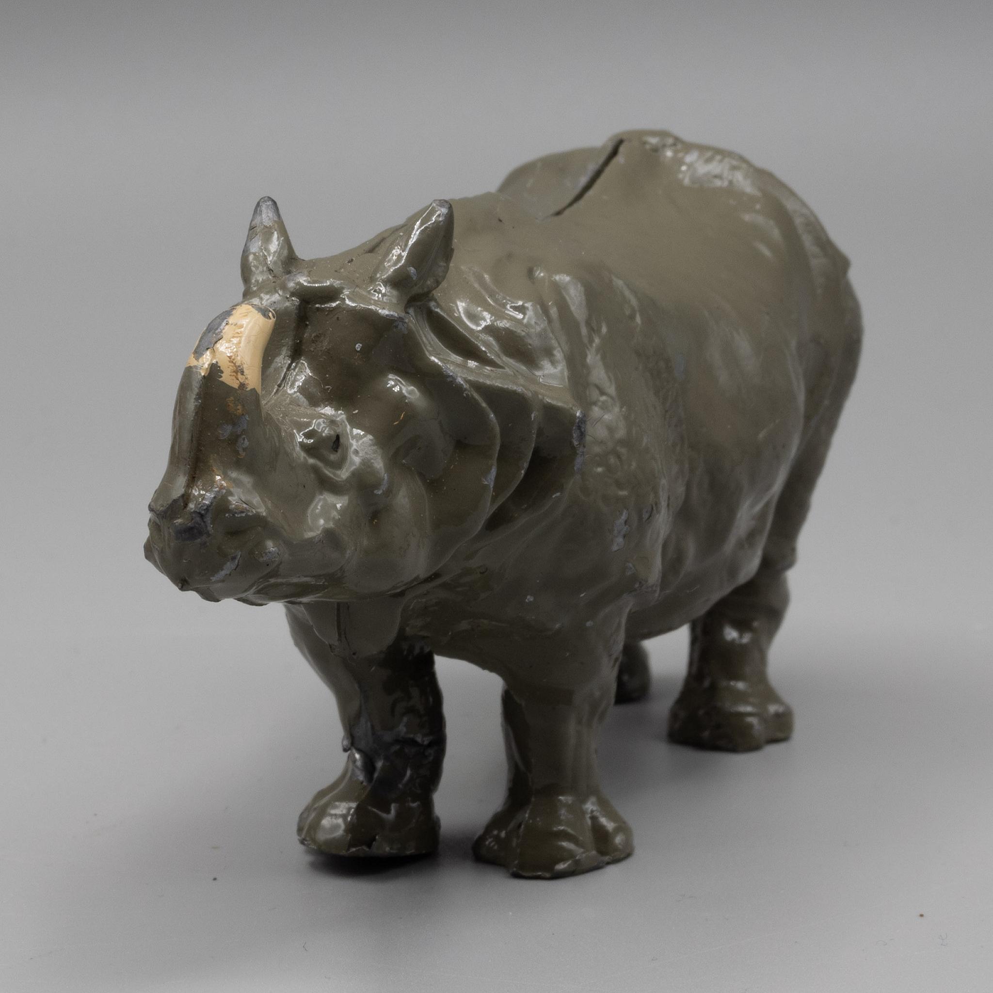 Britains+908+Indian+Rhinoceros+Vintage+Lead+Animal+from+Zoo+Series picture 3