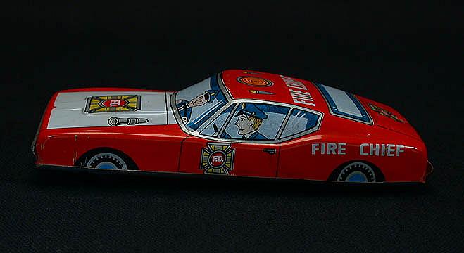 Tin+Friction+Fire+Chief+Car+-+Japan picture 3