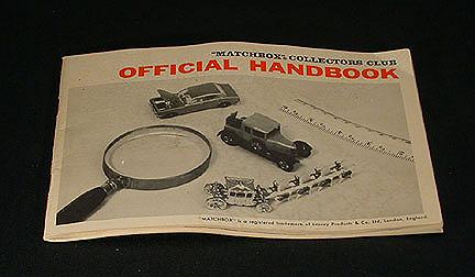 Matchbox+Collectors%27+Club+Manual+circa+1968 picture 1