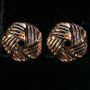 Avon Golden Knot Earrings