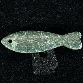 Extremely Interesting Stone Fish Pin