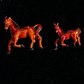 Horse and Pony Scatter Pin Set