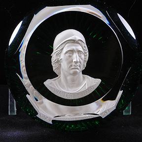 Baccarat Sulphide Paperweight - Alexander the Great