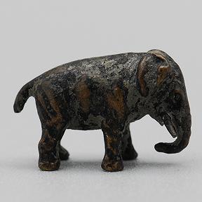 Tiny Cold-Painted Austrian Vienna Bronze Elephant.