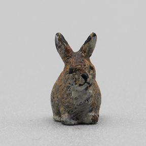 Vintage Tiny Cold Painted Vienna Bronze of a Rabbit