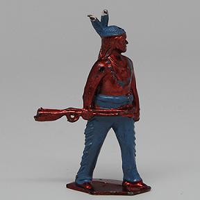 Lead Standing Indian with Rifle Probably Johillco