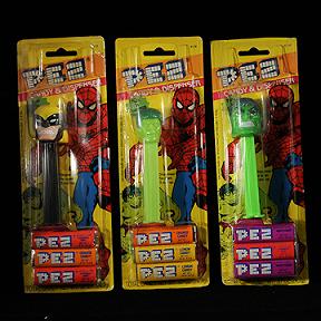 Three Spiderman Pez Dispensers MOC