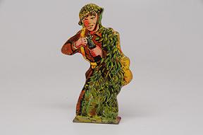 Marx Soldiers of Fortune Sniper in Camouflaged Nest Tin Figure