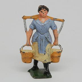 John Hill Co Johillco Farmer's Wife with Mill Pails