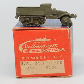 Authenticast Comet 5154 US Army M3-A1 Half Track MIB