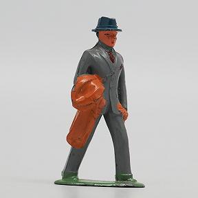 Barclay Man with Overcoat Passenger American Dimestore Figure