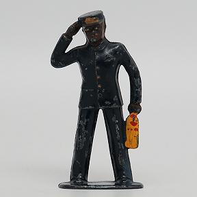 Barclay Black Porter with Brush American Dimestore Figure