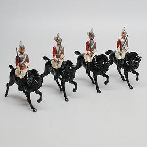 Four Life Guards from Britains Set 1