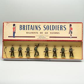 Britains Boxed Set 1898 British Infantry with Tommy-Guns MIB Lead Soldiers