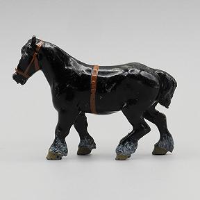 Britains 5001 Black Shire Horse Vintage Lead Farm Animal