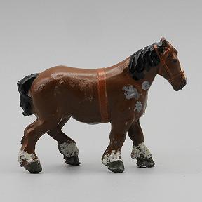 Britains 5001 Brown Shire Horse Vintage Lead Farm Animal