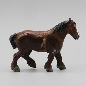 Britains 5001 Brown Shire Horse Vintage Lead Farm Animal