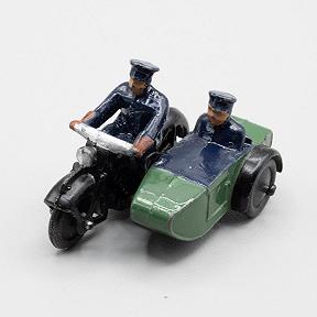 Dinky Toys Police Motorcycle and Sidecar 42B