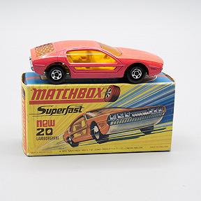 Matchbox Superfast 20A Lamborghini Marzal VNMIB Salmon Silver Base