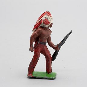 Cherilea Indian With Rifle Vintage Lead Figure