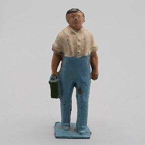 Crescent Railroad Engineer Vintage Lead Figure
