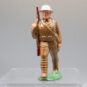 Manoil Nbr 67 Soldier Marching with Slung Rifle and Pack