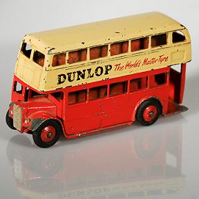 Dinky Toys #290 London Bus Dunlop Advertisement
