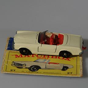 Vintage Lesney Matchbox 27D Mercedes Benz 230SL