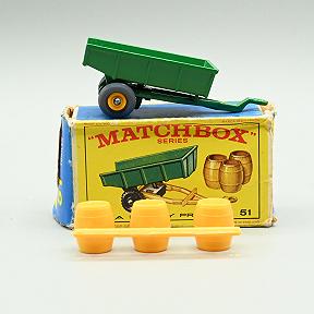 Lesney Matchbox 51B Tipping Trailer