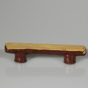 Vintage Lead Britains Garden Log Seat