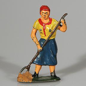 Vintage Lead Timpo Female Farm Hand