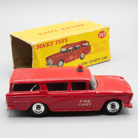 Dinky Toys Nash Rambler Fire Chief Car 257 with Partial Box